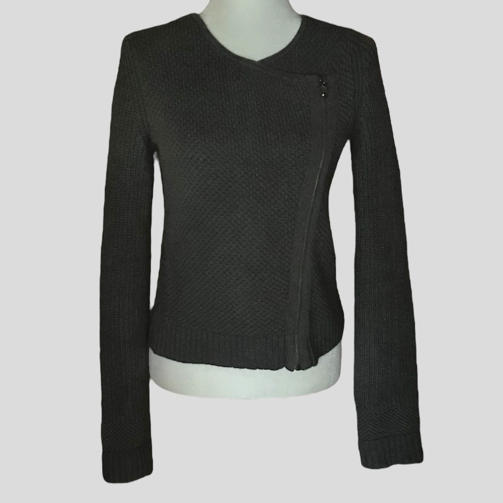 Vintage Gap side zip gray knit cardigan sweater - women’s size XS‎